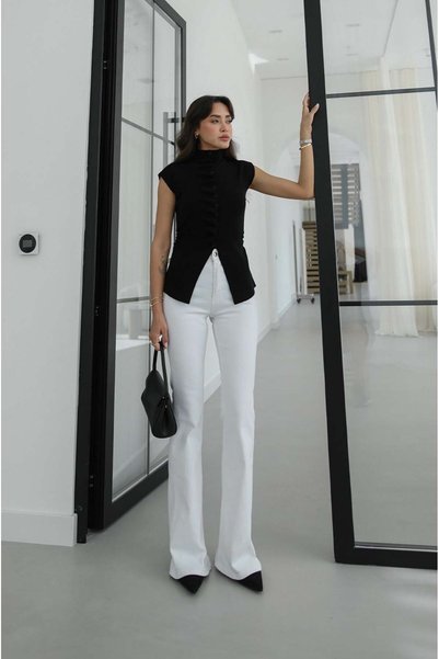 White South Spanish Flared Jeans