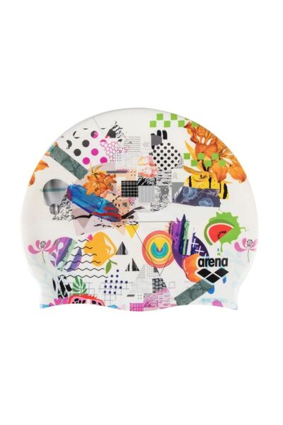 HD Swim Cap Collage повеќебојна капа за пливање 005572252