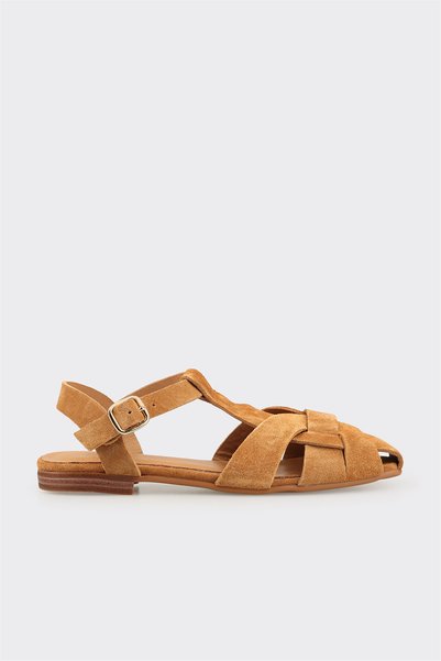 Camel Leather Women's Casual Shoes