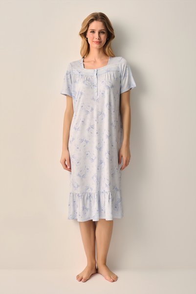 Rowena Pregnant Maternity Long Nightgown