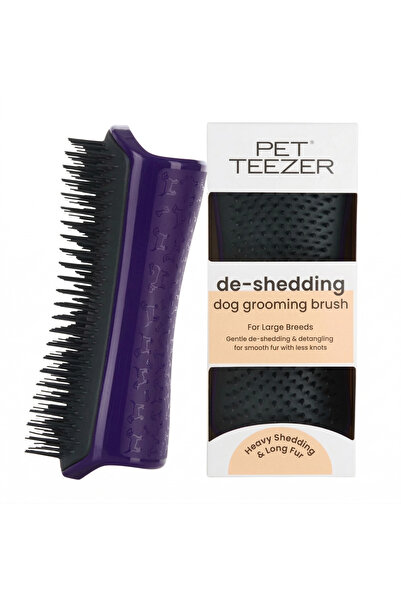 Pet Teezer четка за отстранување влакна Purple Grey