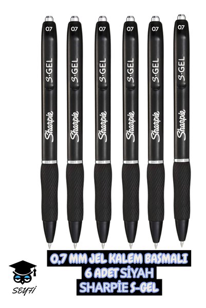 Sharpi̇e S-Gel 0.7 mm Ink Press Gel Pen 3 Colors Blue Black Red