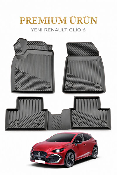 Нови Renault Clio 6 2026+ 3D премиум патосници за автомобил Clio 6