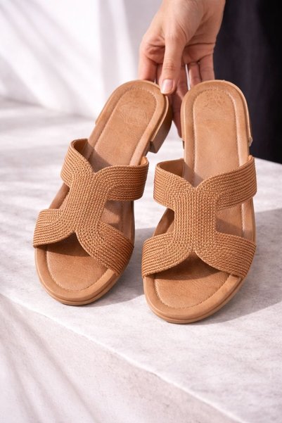Women's Straw-Looking Strappy Beach Balcony Casual Slippers Comfortable Sole Stylish Summer Combination