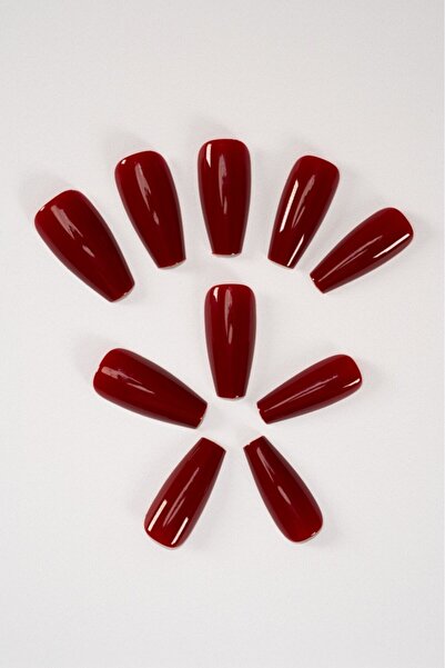 Сет вештачки нокти & безопасно лепило POPBeauty10115