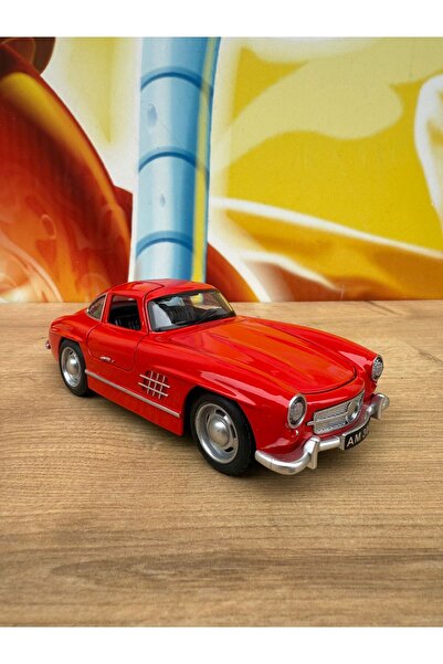 Mercedes-benz 300 Sl црвен 1954 модел класичен автомобил со звук и светло Mercedes Diecast автомобил