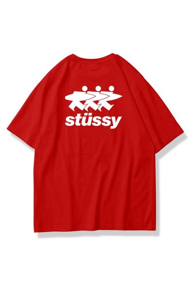 Unisex Stüssy Surf Tshirt Red