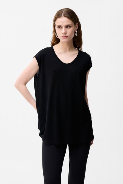 Short Sleeve Knitwear Blouse