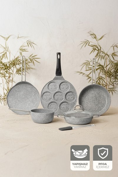 Gigilli You 7 Piece Granite Breakfast Set