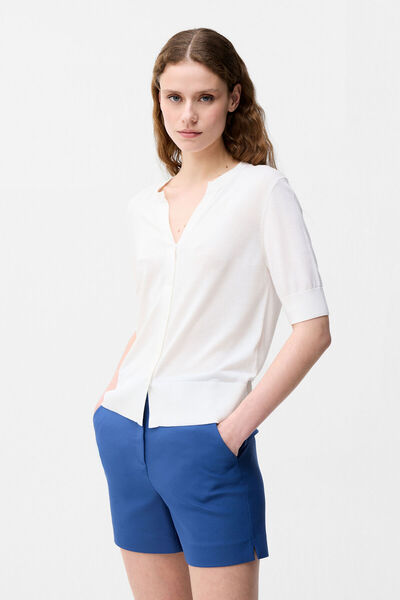 V-Neck Knit Cardigan