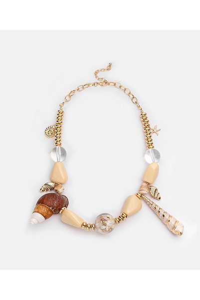 Pendant with Sea Shells and Resin