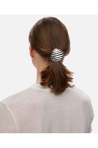 Textured metal hair clip