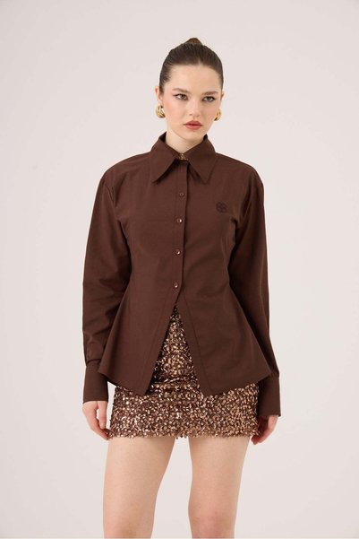 Waist-Fitted Fit-Cut Paula Shirtwaist-Fitted Fit-Cut Paula Shirt Brown