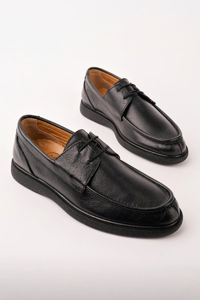 Father Genuine Leather Lace-Up Comfortable Sole Men's Daily Classic Casual Shoes