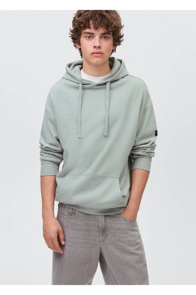 Hooded cotton sweatshirt