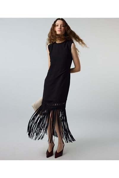Crochet Mix Tassel Dress