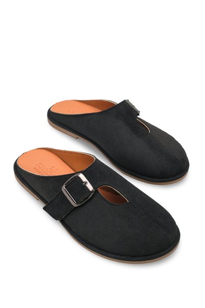 Talitha Gioia Women's Slippers 001261 Black Suede