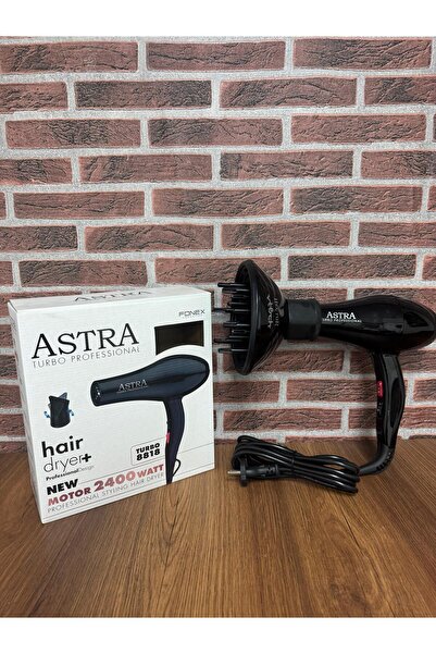 TURBO PROFESSIONAL дизајн фен за коса 2400 W салонски тип со подарок дифузер