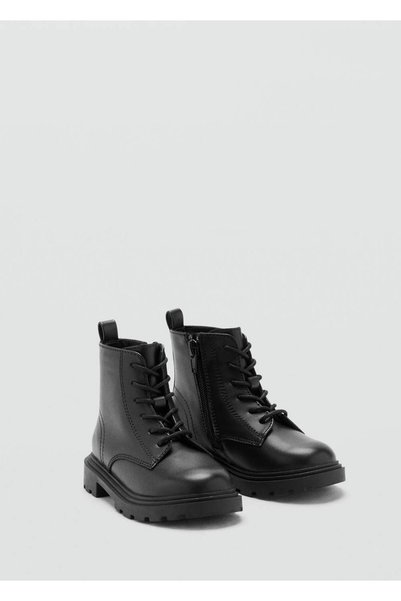 Lace-Up Leather Boots