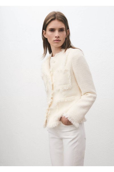 Stitch-Free Tweed Jacket