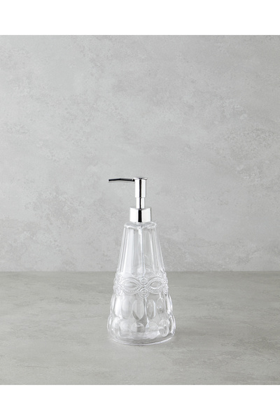 Mare Glass Bathroom Liquid Soap Dispenser 10X20 cm Transparent