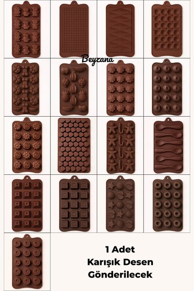 1 Piece Mixed Model Silicone Chocolate & Ice Cream Mold