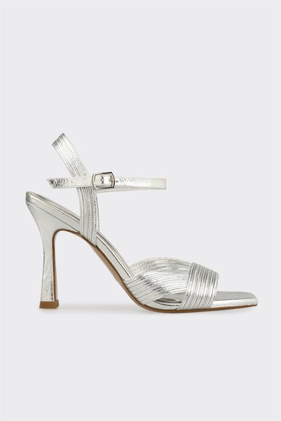 Lame Women's Heeled Sandals
