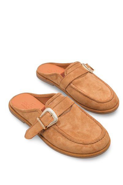 Celeste Flora Women's Slippers 001225 Tan Suede