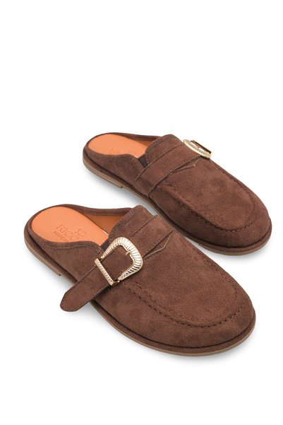 Celeste Flora Women's Slippers 001225 Brown Suede