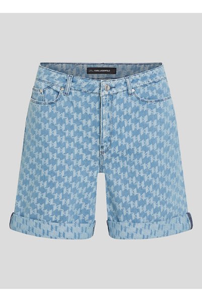 High Waist Regular Blue Women's Denim Shorts A2W10111