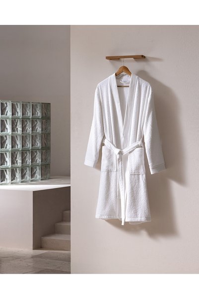Ryella Kimono Unisex 100% Cotton Bathrobe - Hotel Collection