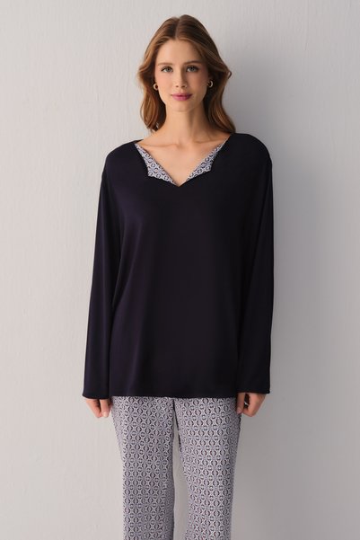 Modern Chic Pajama Top