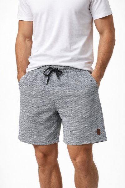 Men's Cotton Shorts Capri 490 Gray