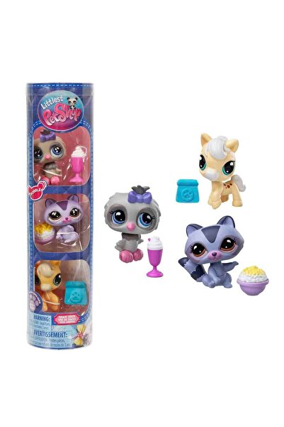 Littlest Pet Shop сет од 3 фигури S4 - 251&252&253 ракун-був-коњ