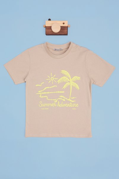 Summer Adventure Printed Boys' T-Shirt