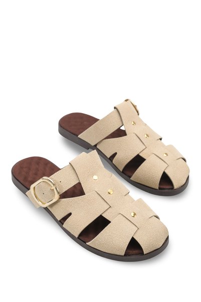 Elara Gioia Women's Slippers 001212 Beige