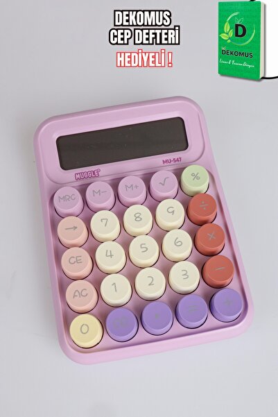 x Dekomus Pastel Touch колекција 12-цифрен калкулатор "подарок Dekomus џебен бележник"