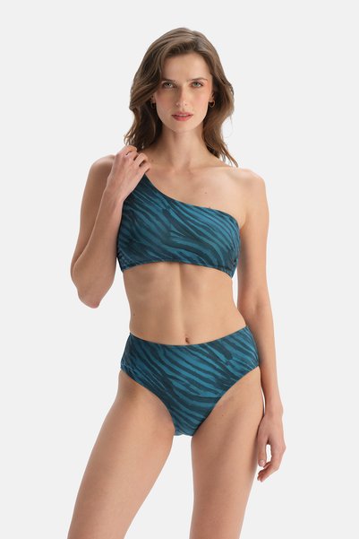 Multicolor High Waist Bikini Bottom
