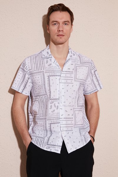 Cotton Regular Fit Short Sleeve Shirt Men's SHIRT CF24S117514