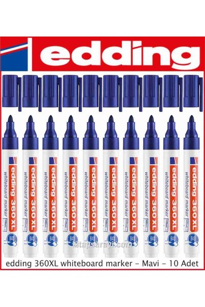 Blue and White Blackboard Pen 10 Pack