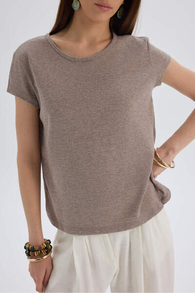 Suva Short Sleeve Mink T-Shirt