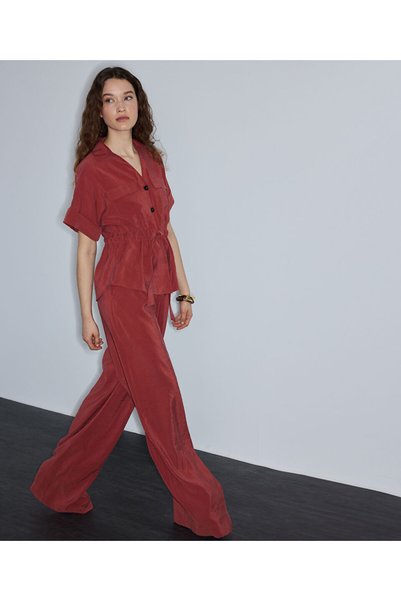 Wide Leg Pants with Modal Content