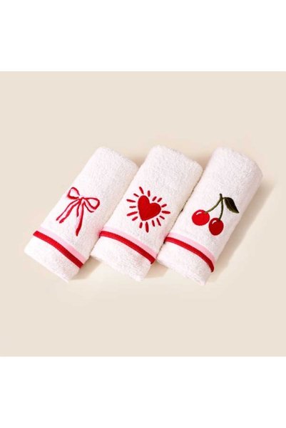Soft Love 3-Piece Gift Towel Set in Box - Ecru - 30X50 cm