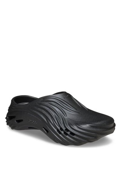 Black Men's Beach Slippers Echo Wave