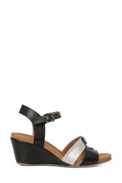 Linna Black Women's Comfort Sandals