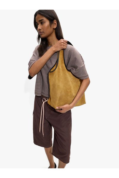 Women's Leather Shopper Bag