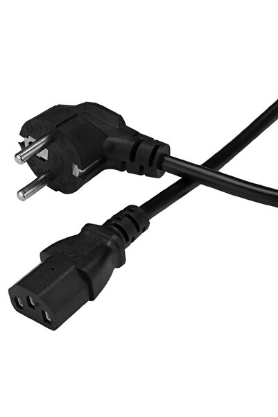 1.5-метарски кабел за напојување за компјутер 3x0.50mm IEC-60320 C13 (женски) - Schuko/тип F (машки) приклучок
