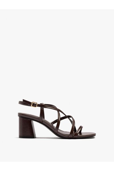 Women's Cross-Strap Heeled Sandals