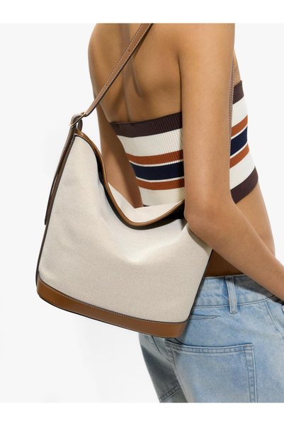 Women's Canvas Bucket Bag
