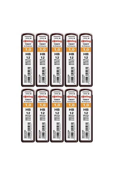 Hi Polymer графит за техничко пенкало Hb 0.9 / 1.0 Mm (S0312700) пакување од 10